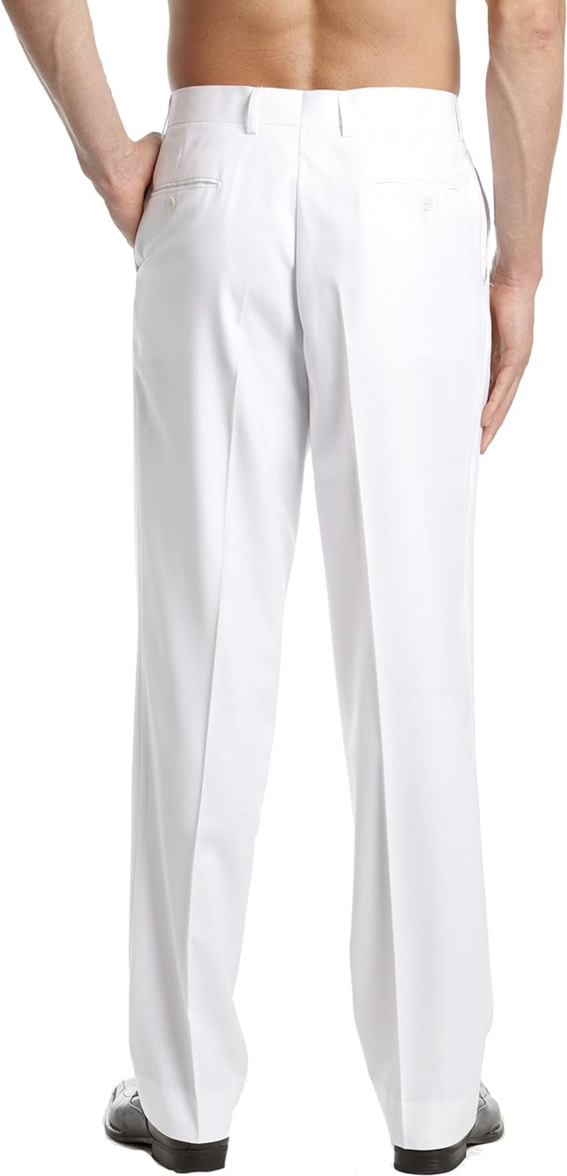 Men'S Dress Pants Trousers Flat Front Slacks Solid Mix Multi Color Design