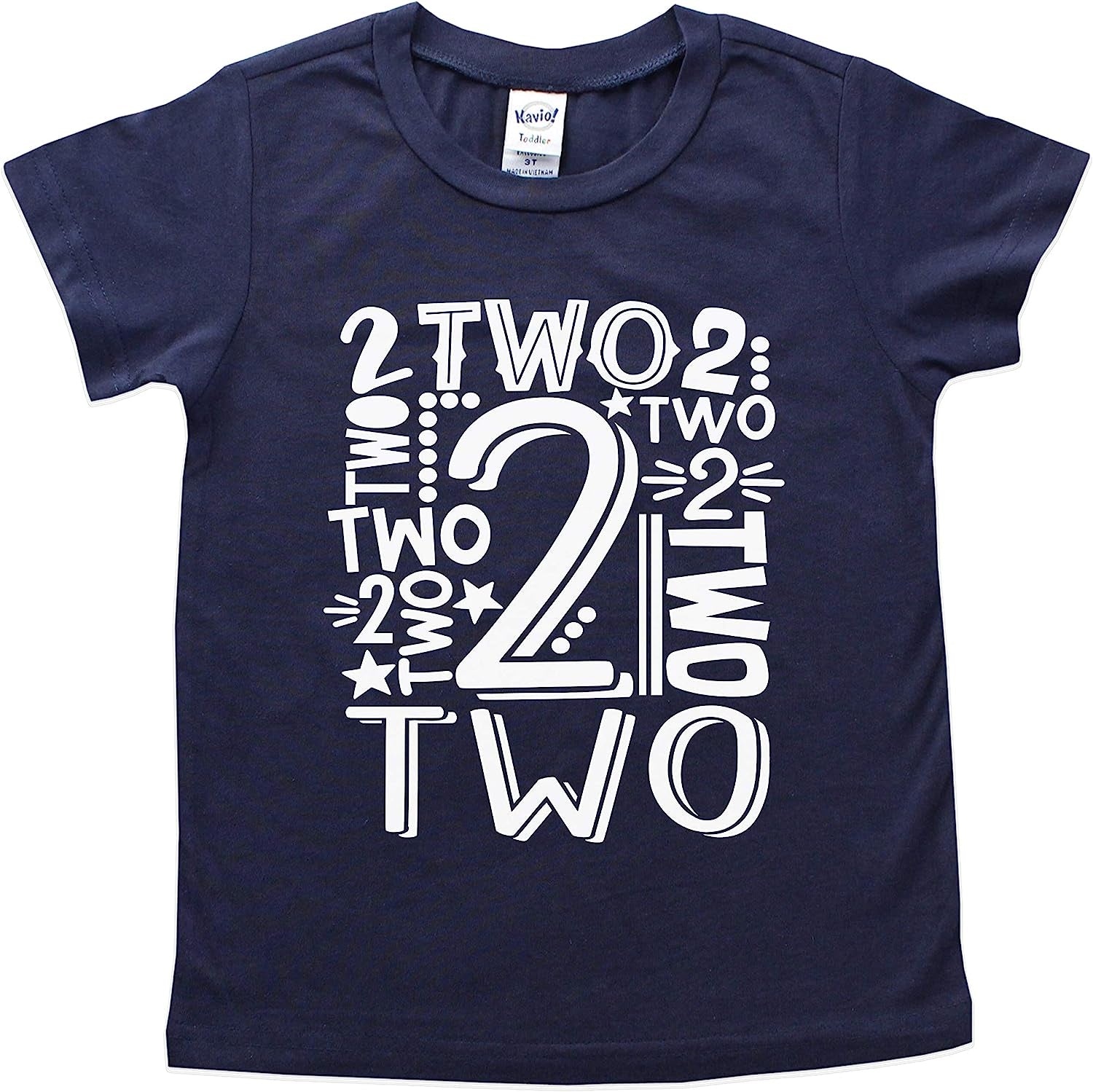 Two Boys Girls 2Nd Birthday Shirt Gift Toddler Kids Party T-Shirt