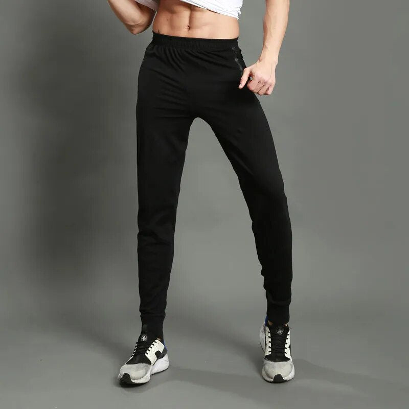 Men Running Pants Sweatpants Trousers Sport Pants Training Joggings Pants Legging Fitness Soccer Pants Jogger with Zipper Pocket